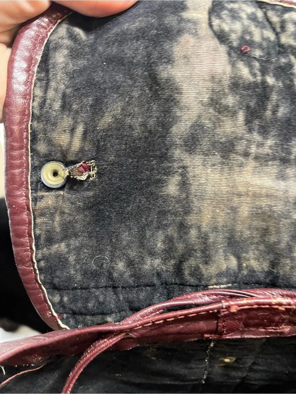 VTG Turkish Kilim Leather Trim Backpack